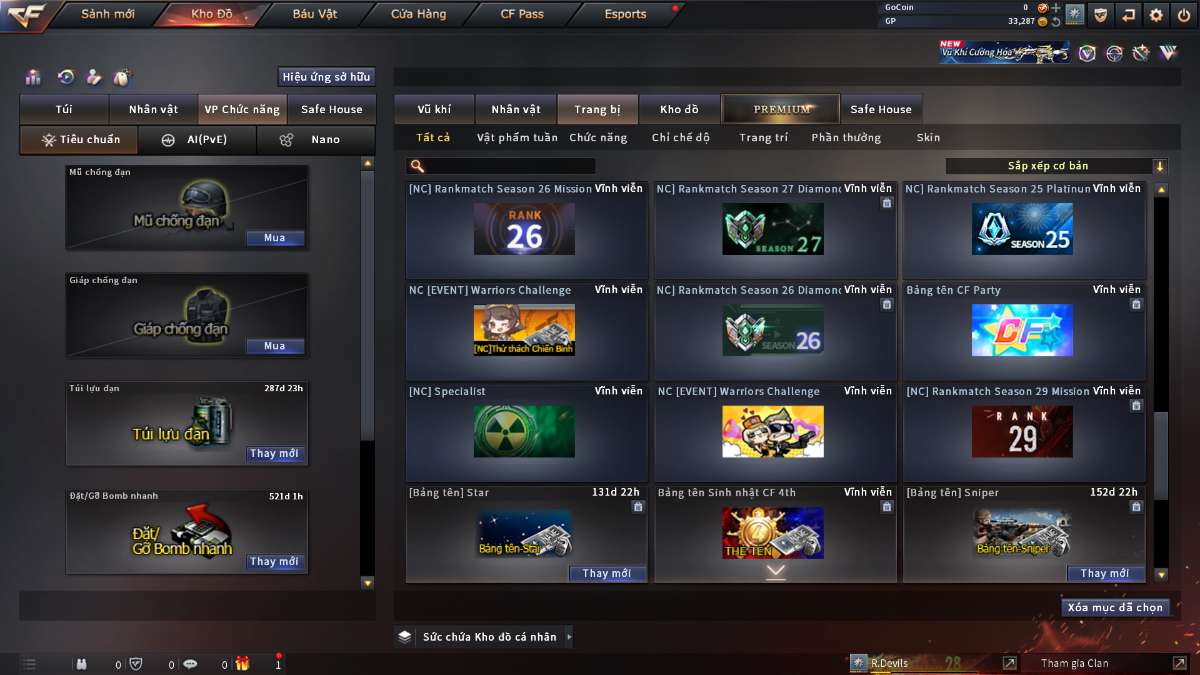 shop acc cf uy tin gia re